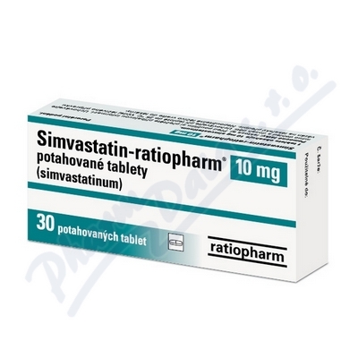 Simvastatin Ratiopharm 10mg tbl.flm.30