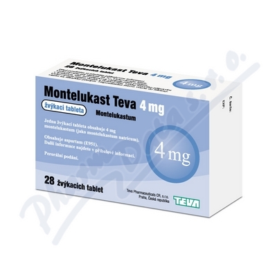 Montelukast Teva 4mg tbl.mnd.28