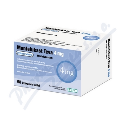 Montelukast Teva 4mg tbl.mnd.98