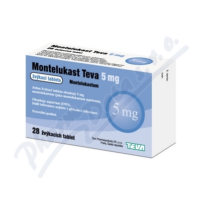 Montelukast Teva 5mg tbl.mnd.28