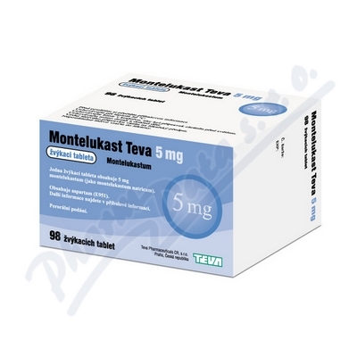 Montelukast Teva 5mg tbl.mnd.98