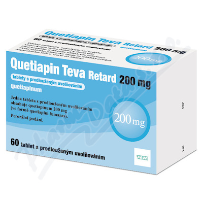 Quetiapin Teva Retard 200mg tbl.pro.60