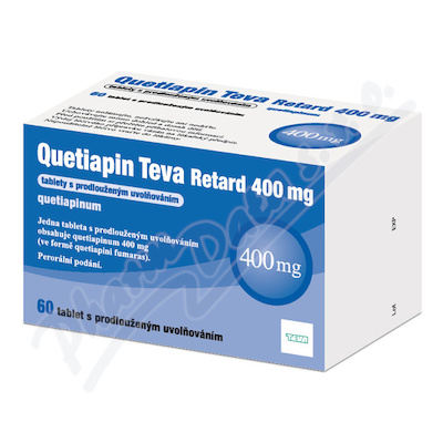 Quetiapin Teva Retard 400mg tbl.pro.60