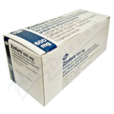 Zinforo 600mg inf.plv.csl.10