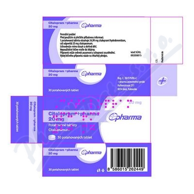 Citalopram +pharma 20mg tbl.flm.30