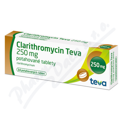 Clarithromycin Teva 250mg tbl.flm.14 II