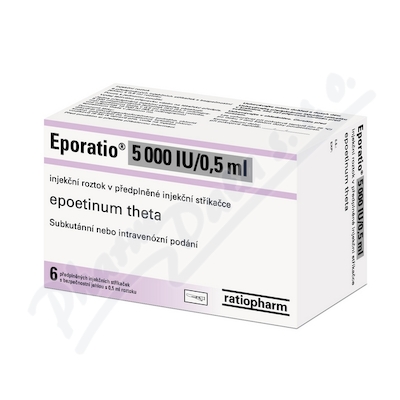 Eporatio 5000iu/0.5ml inj.sol.isp.6x0.5ml III