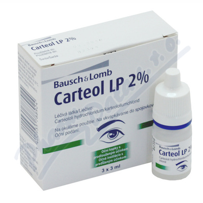 Carteol LP 2% 20mg/ml opht.gtt.pro.3x3ml