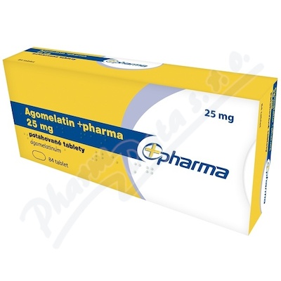 Agomelatin +pharma 25mg tbl.flm.84
