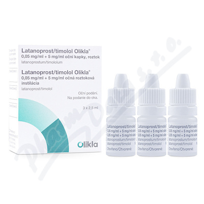 Latanoprost/tim.Olikla 0.05+5mg/ml oph.gtt.3x2.5m