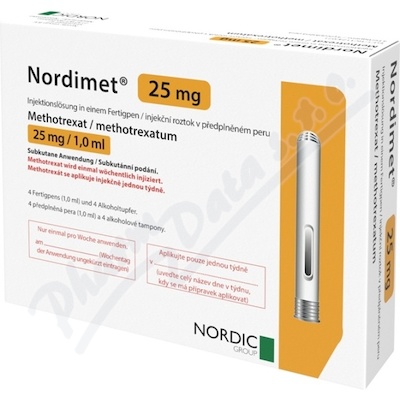 Nordimet 25mg inj.sol.4(1x4)x1ml pep.