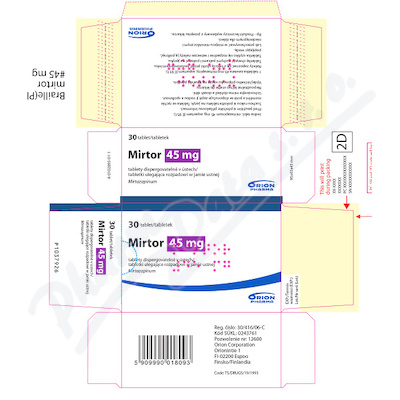 Mirtor 45mg por.tbl.dis.30x45mg