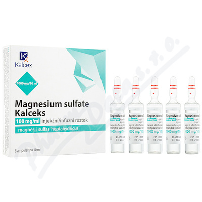 Magnesium sulf.Kalceks 100mg/ml inj/inf sol.5x10ml