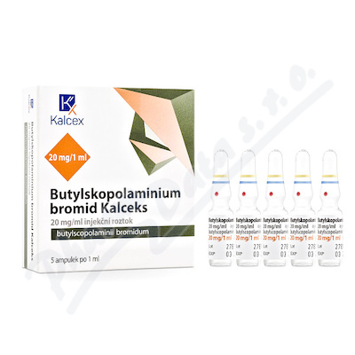 Butylskopolamin.brom.Kalceks 20mg/ml inj.sol.5x1ml