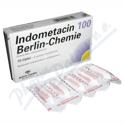 Indometacin Berlin-Chemie 100mg sup.10