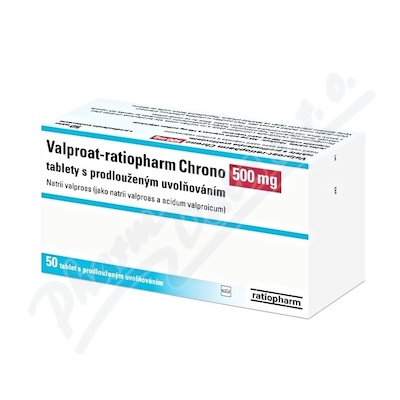 Valproat-ratiopharm Chrono 500mg tbl.pro.50