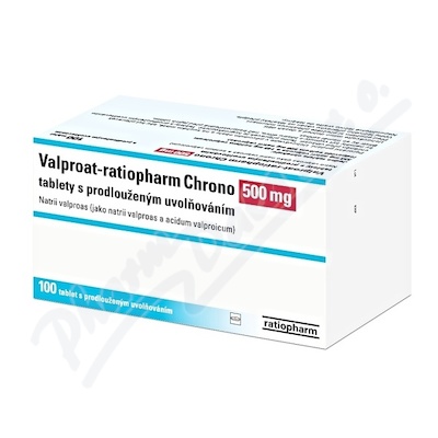 Valproat-ratiopharm Chrono 500mg tbl.pro.100