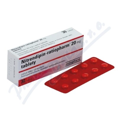 Nitrendipin Ratiopharm 20mg tbl.nob.30