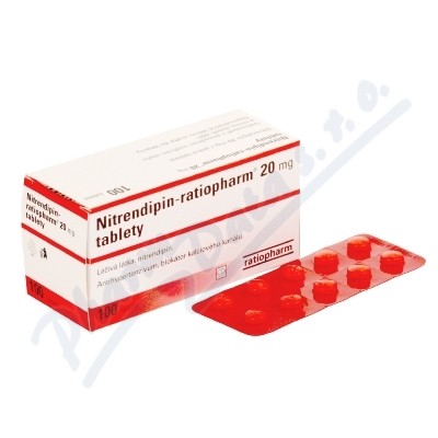 Nitrendipin Ratiopharm 20mg tbl.nob.100