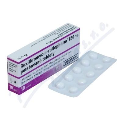 Roxithromycin Ratiopharm 150mg tbl.flm.10x1