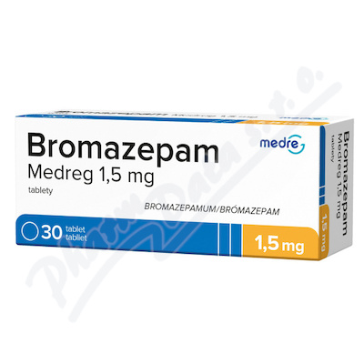 Bromazepam Medreg 1.5mg tbl.nob.30