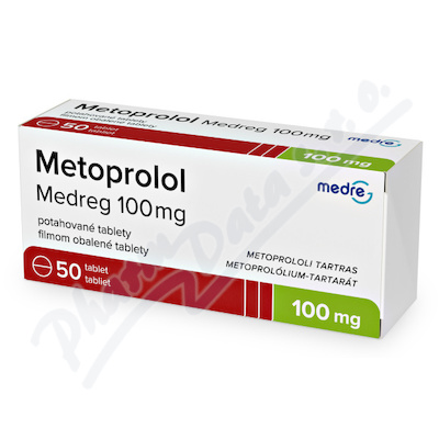 Metoprolol Medreg 100mg tbl.flm.50