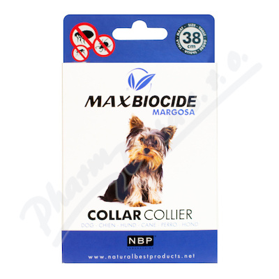 Max Biocide Dog Collar obojek pro psy 38cm