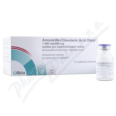 Amoxicillin/Cla.Ac.Olikl.1000/200mg inj/inf.plv.10