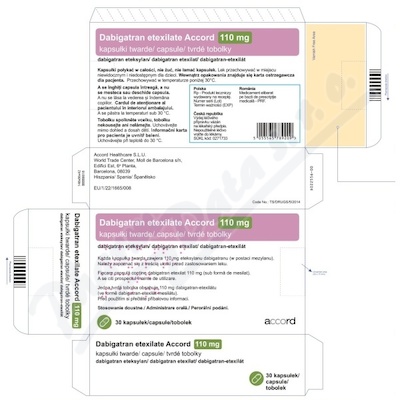 Dabigatran etexilate Accord 110mg cps.dur.30