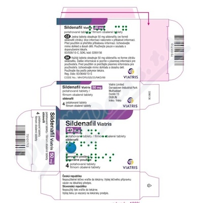 Sildenafil Viatris 50mg tbl.flm.4