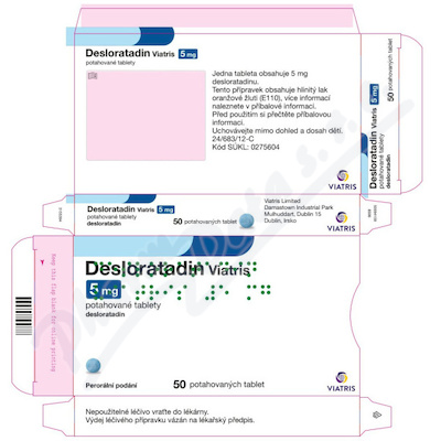 Desloratadin Viatris 5mg tbl.flm.50