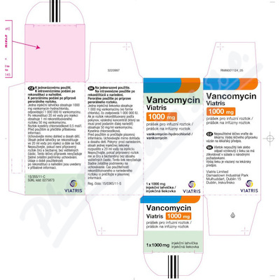 Vancomycin Viatris 1000mg inf.plv.sol.1