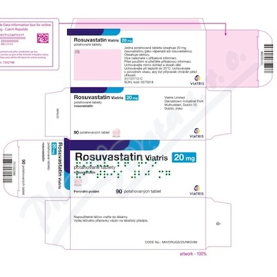 Rosuvastatin Viatris 20mg tbl.flm.90 I