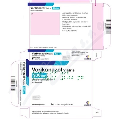 Vorikonazol Viatris 200mg tbl.flm.14