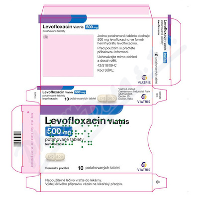 Levofloxacin Viatris 500mg tbl.flm.10