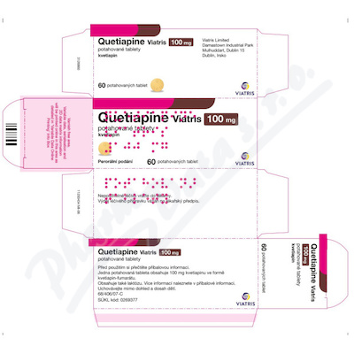 Quetiapin Viatris 100mg tbl.flm.60