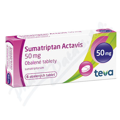 Sumatriptan Actavis 50mg tbl.obd.6 I