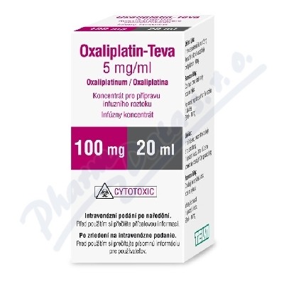 Oxaliplatin Teva 5mg/ml inf.cnc.sol.1x20ml