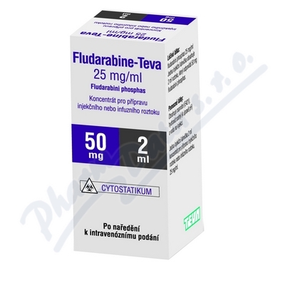 Fludarabine-Teva 25mg/ml inj/inf.cnc.sol.1x2ml