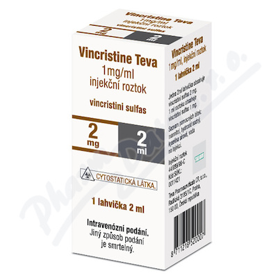 Vincristine Teva 1mg/ml inj.sol.1x2ml