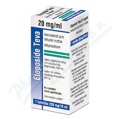 Etoposide-Teva 200mg/ml inf.cnc.sol.1x10ml