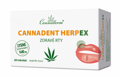 Cannaderm Cannadent HerpEX zdravé rty 28 tob.