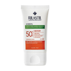 Rilastil Acnestil ochranný krém pro problematickou pleť s vysokými UV filtry SPF 50+ 40 ml