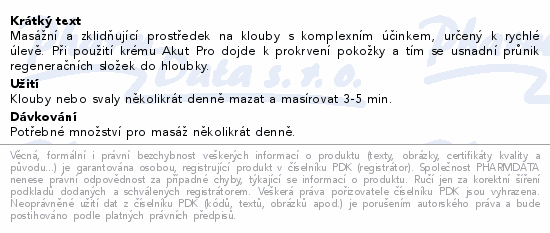 Colafit AKUT Pro masážní krém 150ml