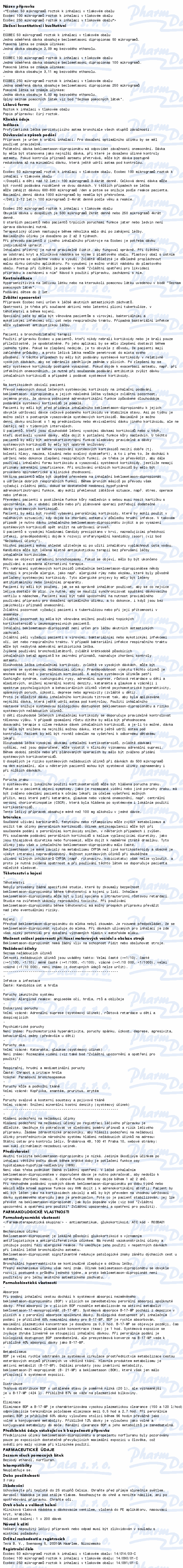 Ecobec 50mcg inh.sol.pss.200dáv