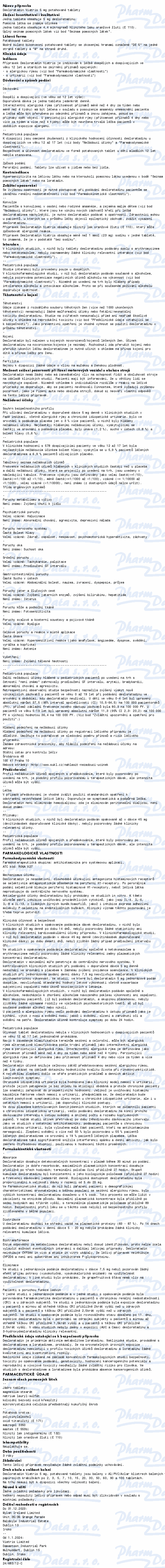 Desloratadin Viatris 5mg tbl.flm.50