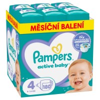 Pampers Active Baby 4 plenky 9-14kg 180ks