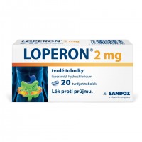 Loperon® 2 mg 20 tvrdých tobolek, léčí průjem