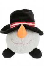 Vánoční Hračka Pes Míček Sněhulák Plyš 18-29cm Tr 1ks