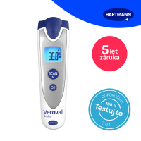 Teploměr Veroval Baby bezdotykový infračervený stříbrný